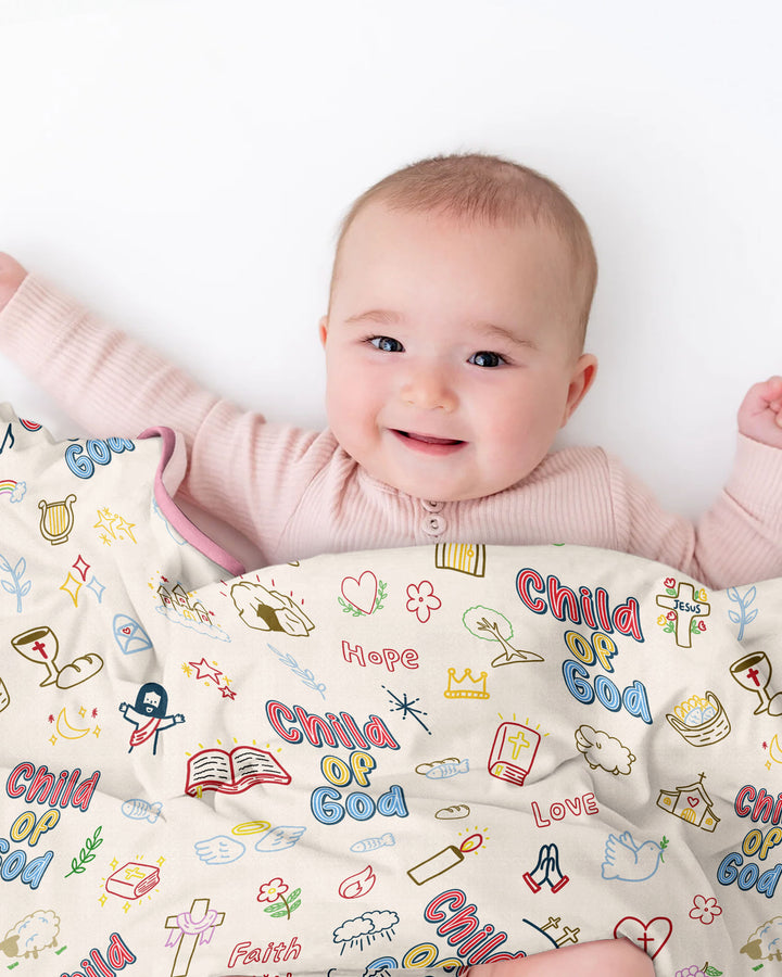 A Child Of God Family Matching Bamboo Blanket