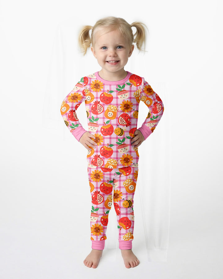 Sweet New Year Bamboo Two Piece Long Sleeve Pajama Set