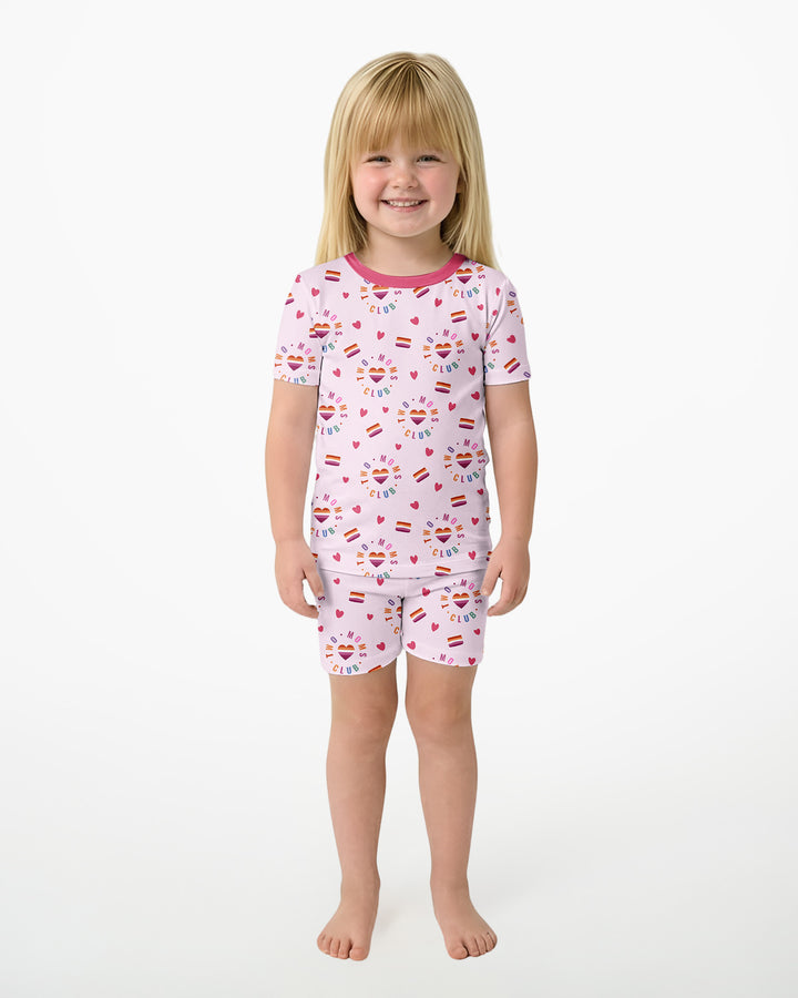 Love Makes Family Bamboo Two Piece Short Sleeve Shorts Pajama Set