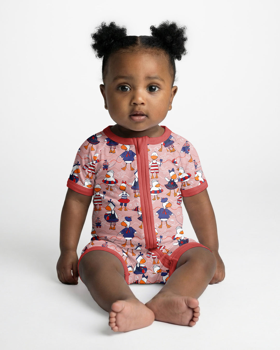 Freedom Floaties Family Matching Bamboo Shorty Zippy