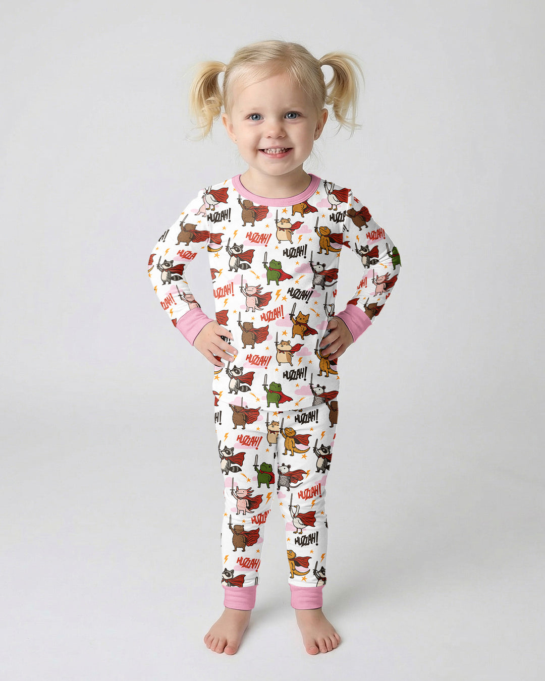Huzzah! Huzzah! Bamboo Two Piece Long Sleeve Pajama Set