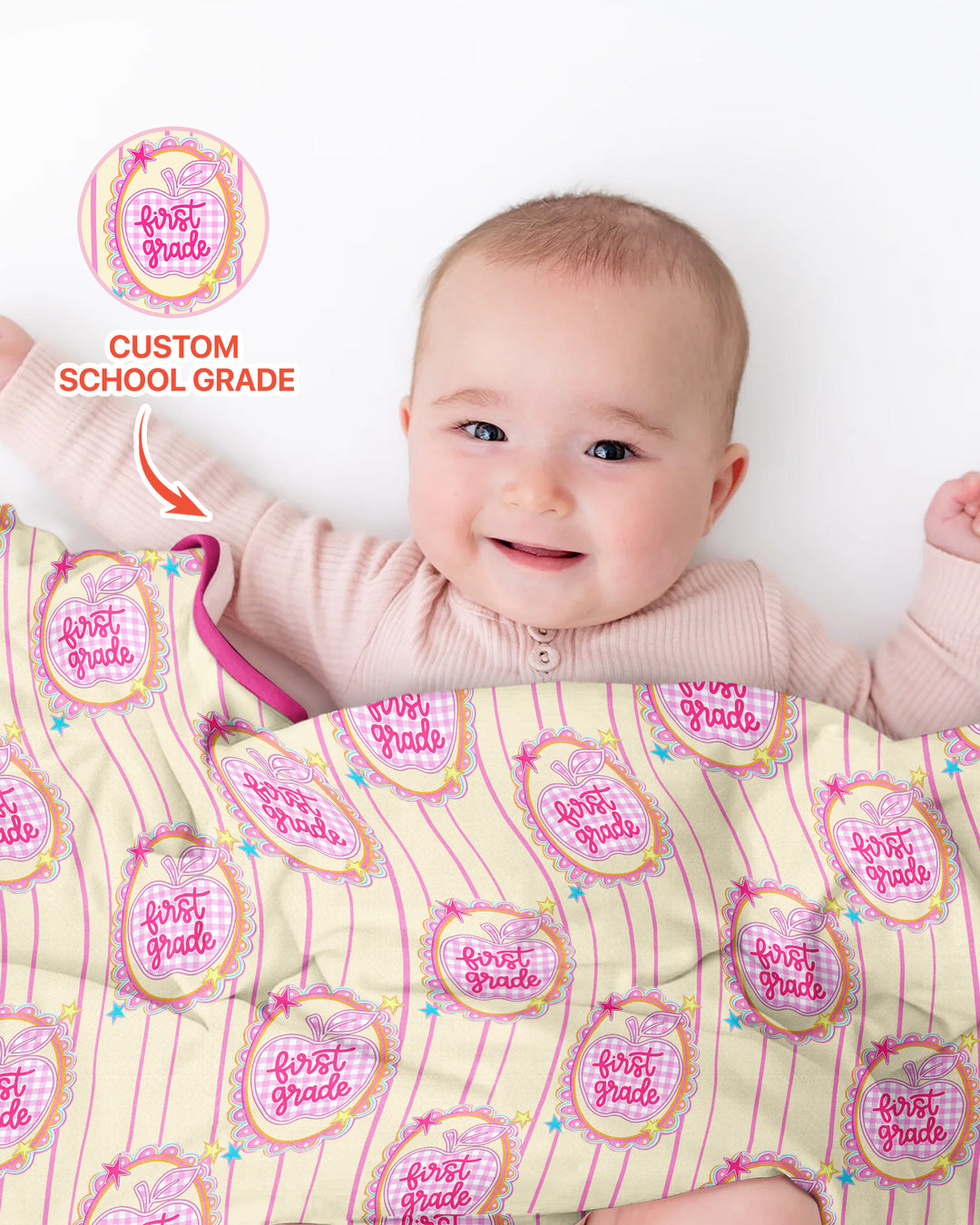 Custom Grade School Sweetie Bamboo Blanket