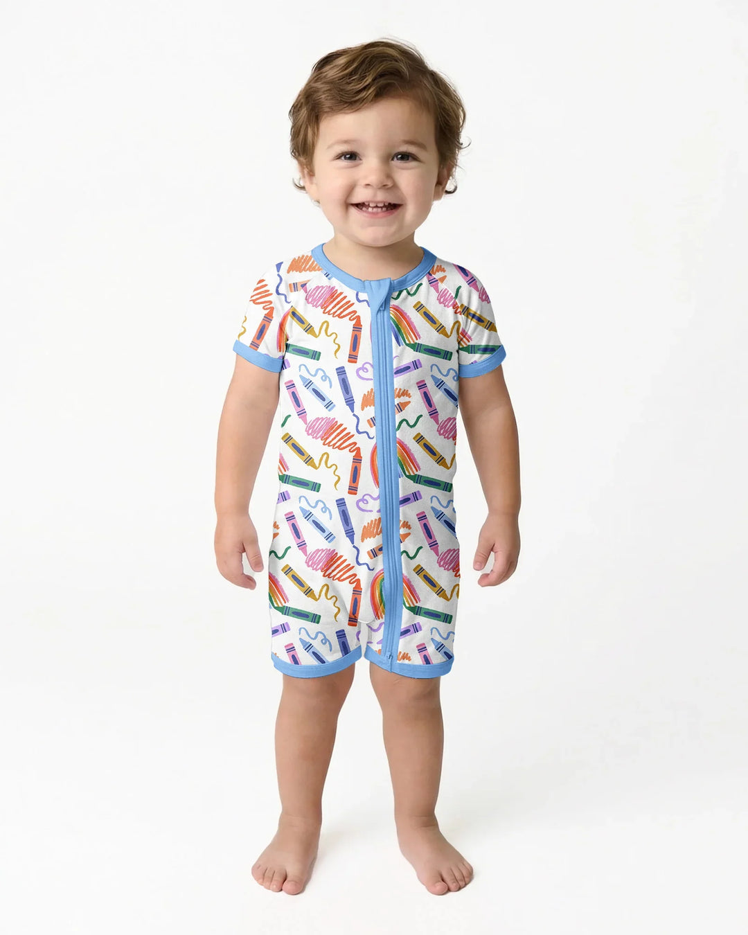 Crayon Chaos Bamboo Shorty Zippy