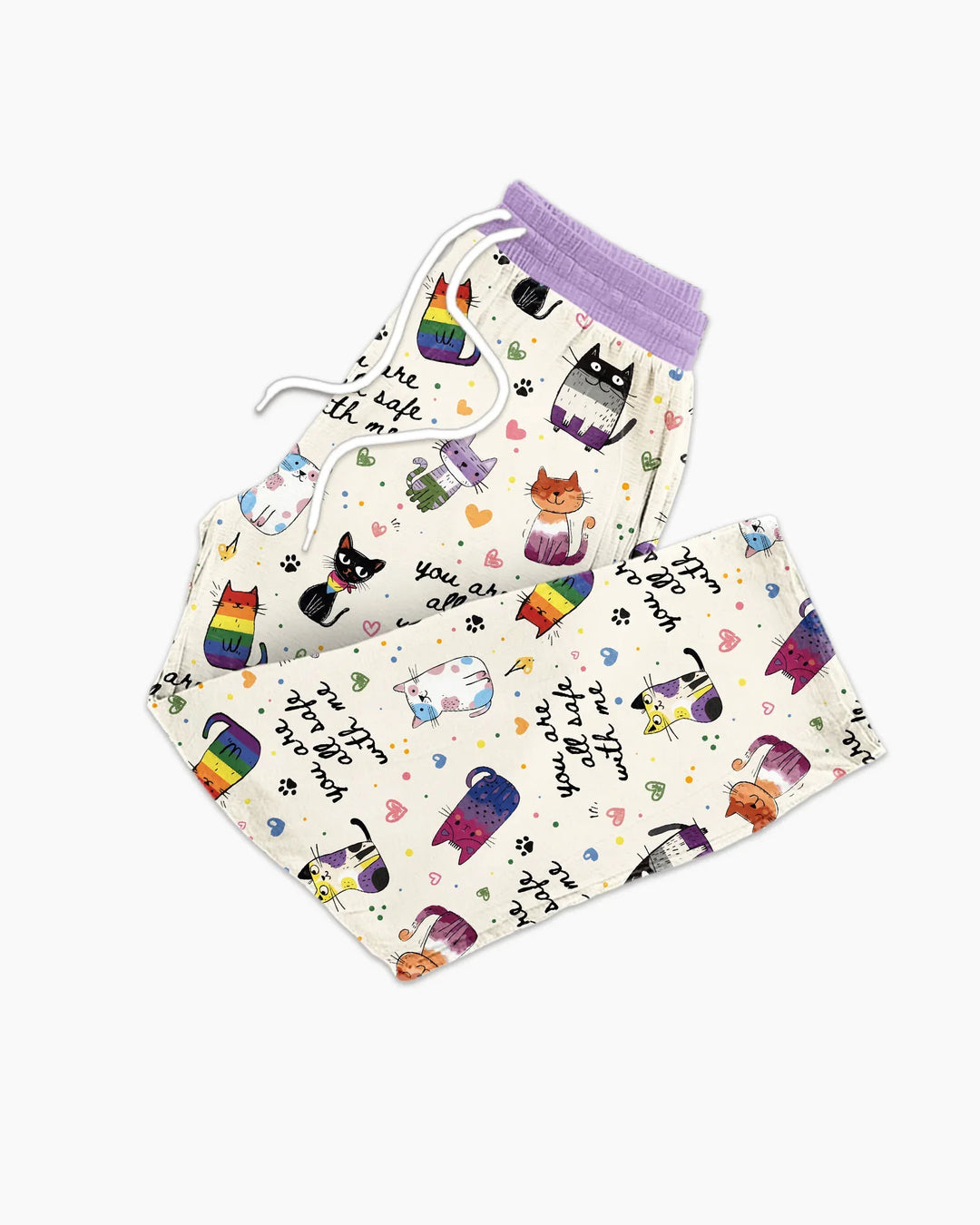 Loved & Safe Kitties Family Matching Bamboo Men's Pajama Set