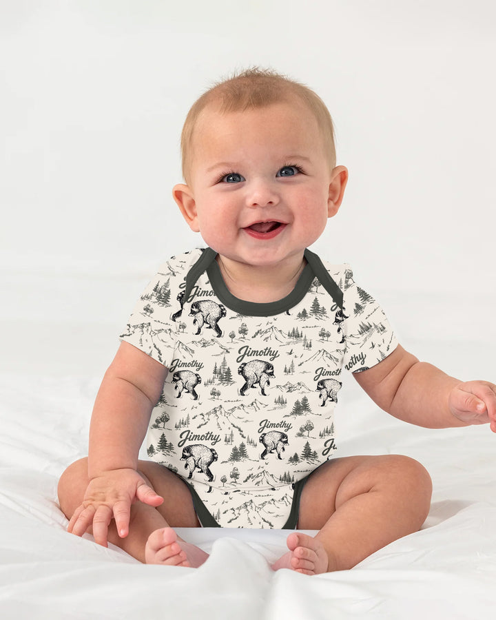 Vintage Jimothy Racoon Family Matching Bamboo Bodysuit