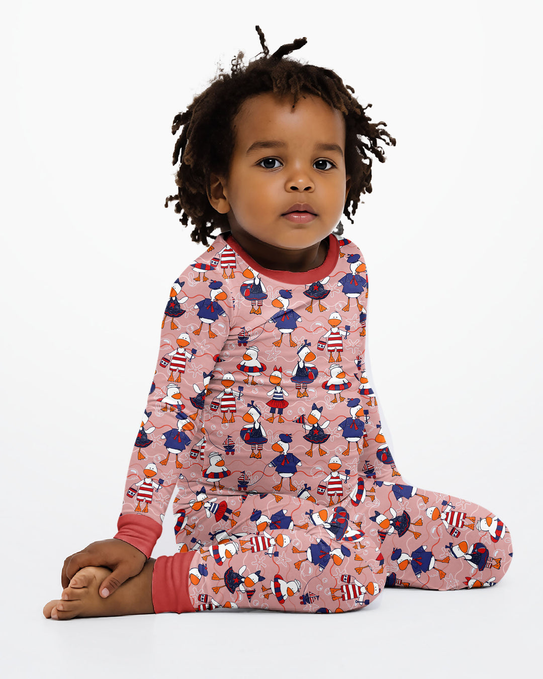 Freedom Floaties Family Matching Bamboo Two Piece Long Sleeve Pajama Set