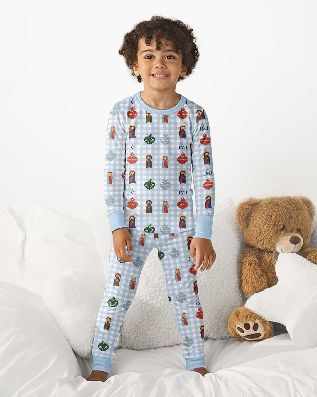 Template Bamboo Two Piece Long Sleeve Pyjamas Set
