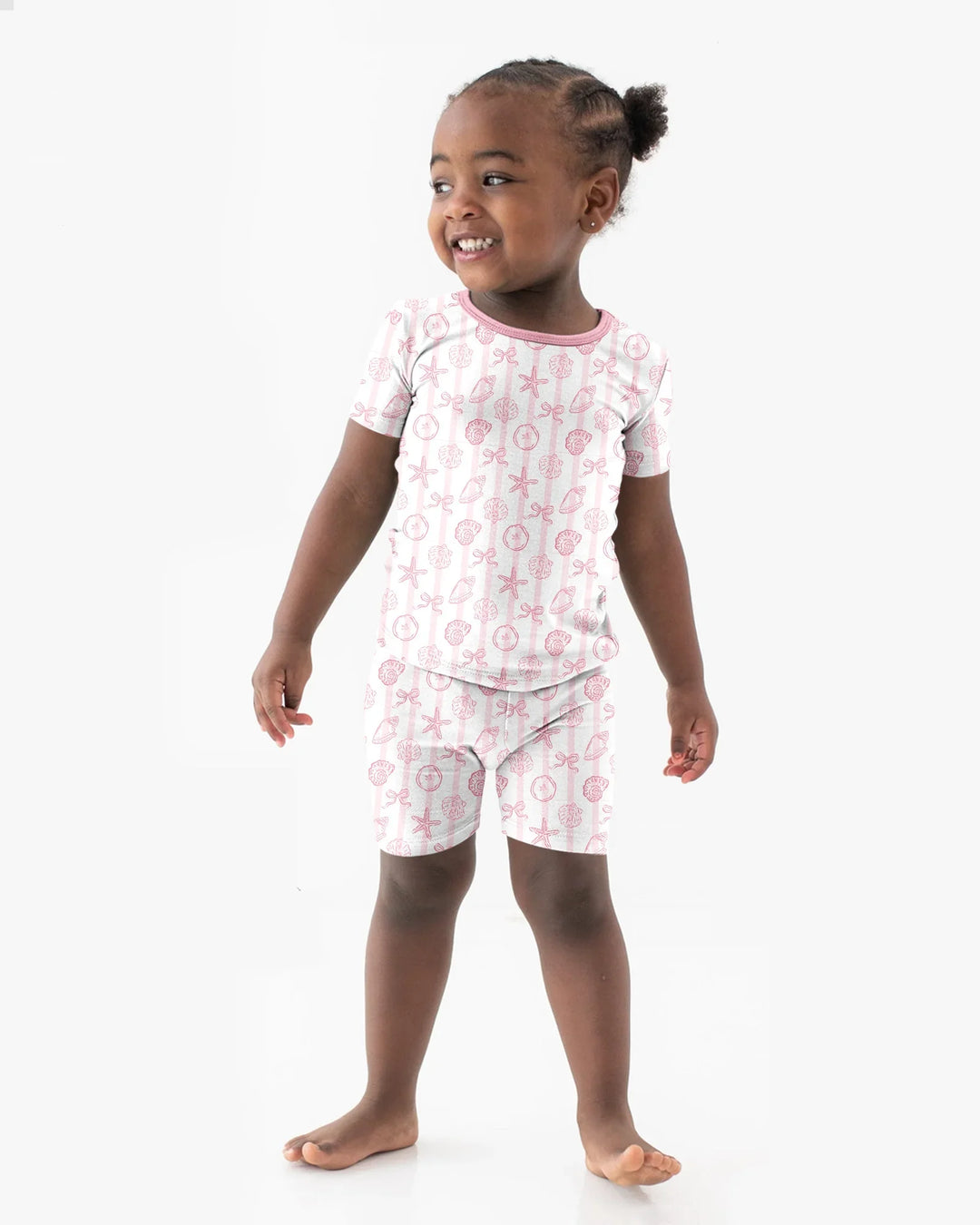 Coastal Keepsakes Family Matching Bamboo Two Piece Short Sleeve Shorts Pajama Set