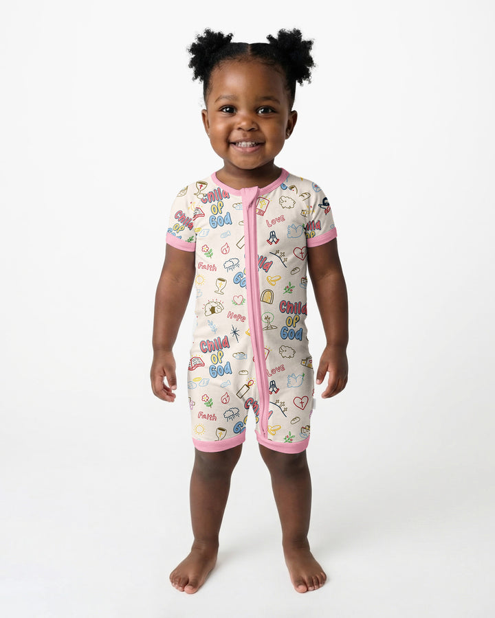 A Child Of God Family Matching Bamboo Shorty Zippy