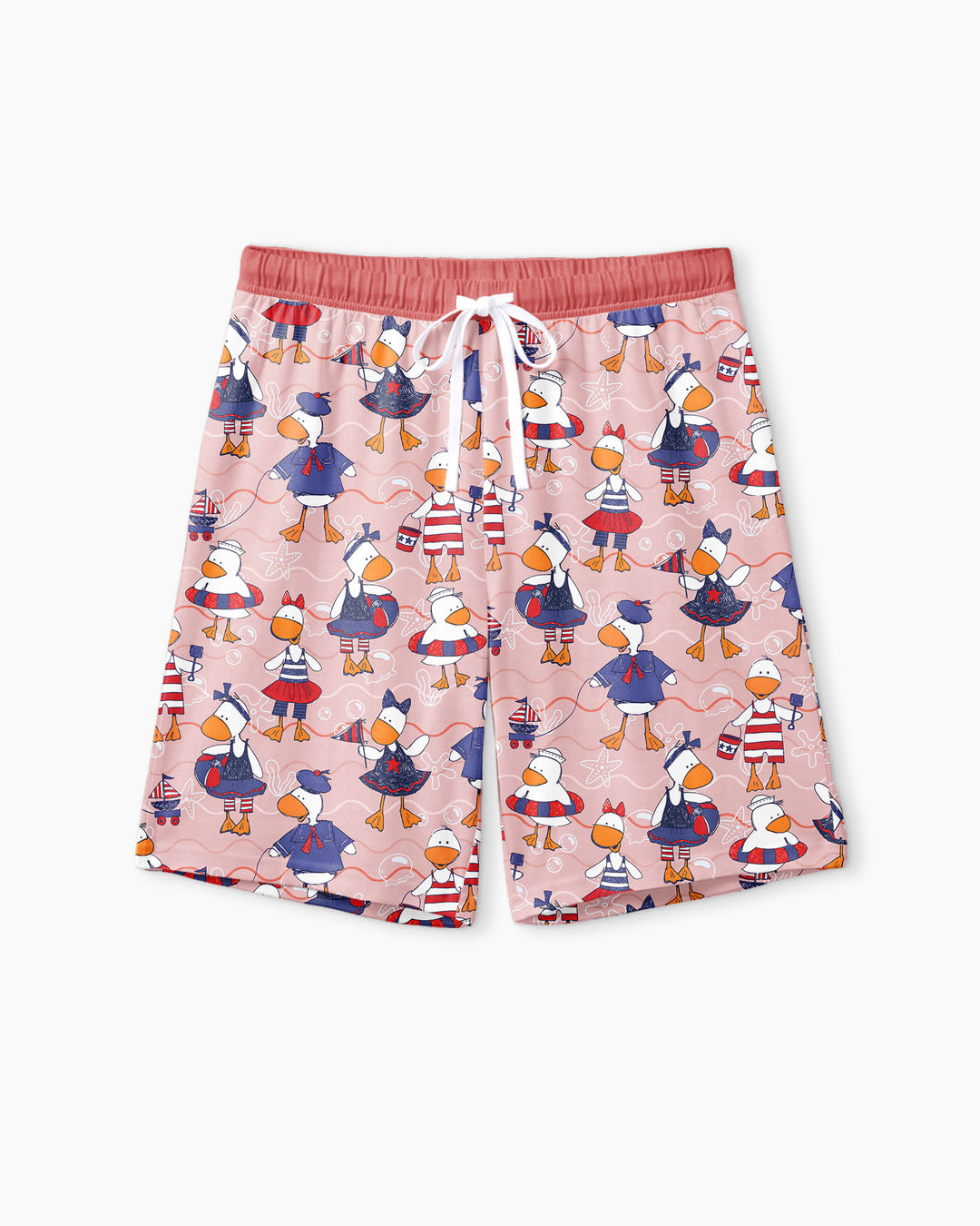 Freedom Floaties Family Matching Bamboo Men Short Sleeve Short Pajama Set