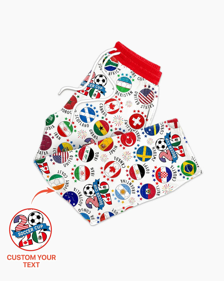 The World Plays Here 2026 Soccer Tour Bamboo Men's Pajama Set
