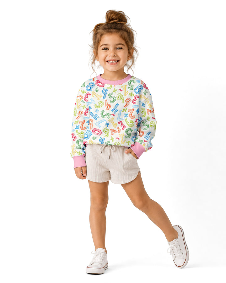 Math Doodles Bamboo Crewneck Sweatshirt