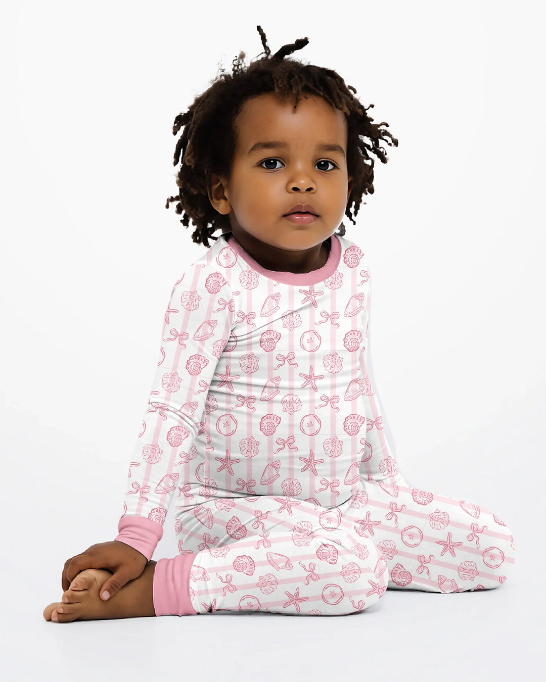 Coastal Keepsakes Family Matching Bamboo Two Piece Long Sleeve Pajama Set