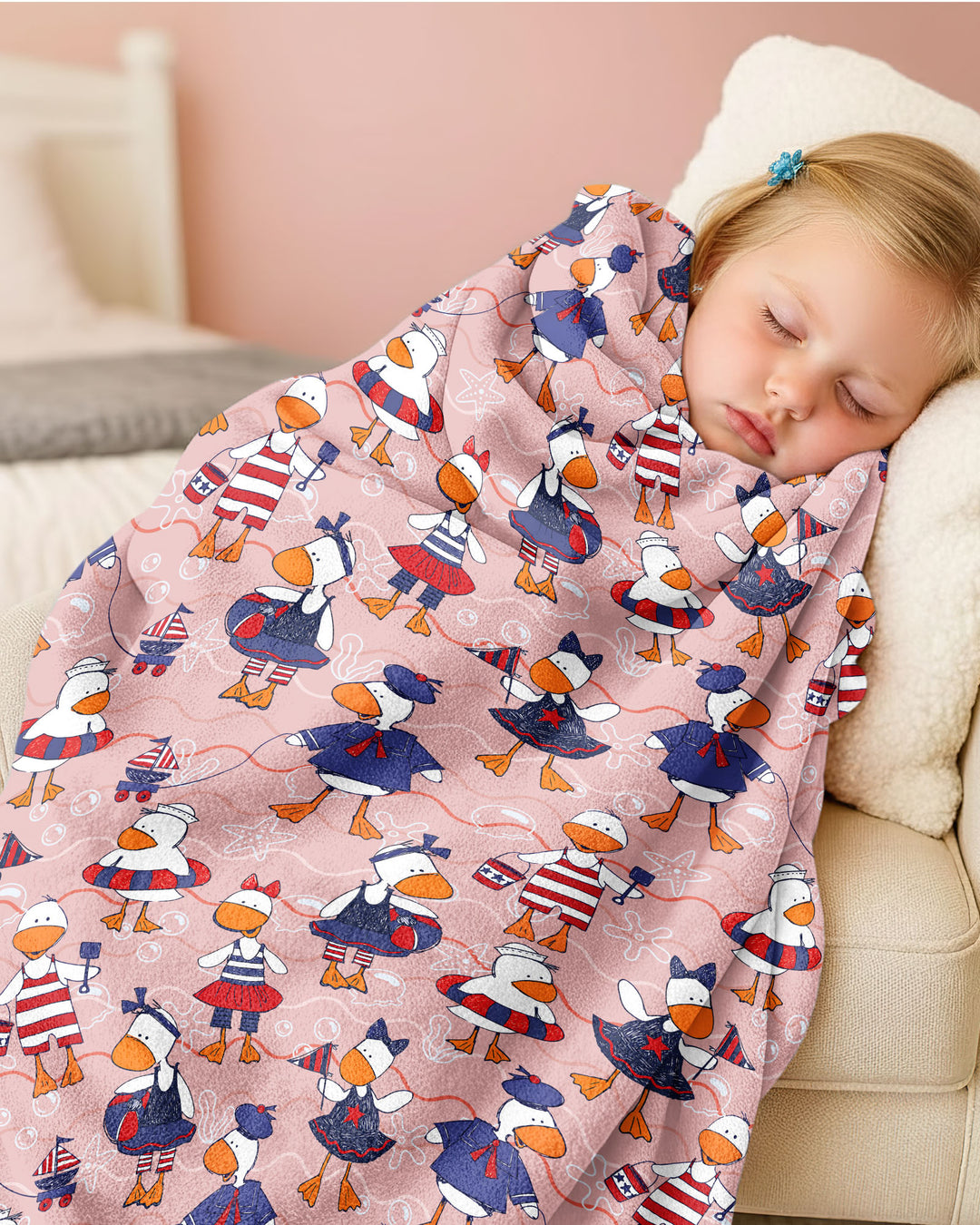 Freedom Floaties Family Matching Bamboo Blanket