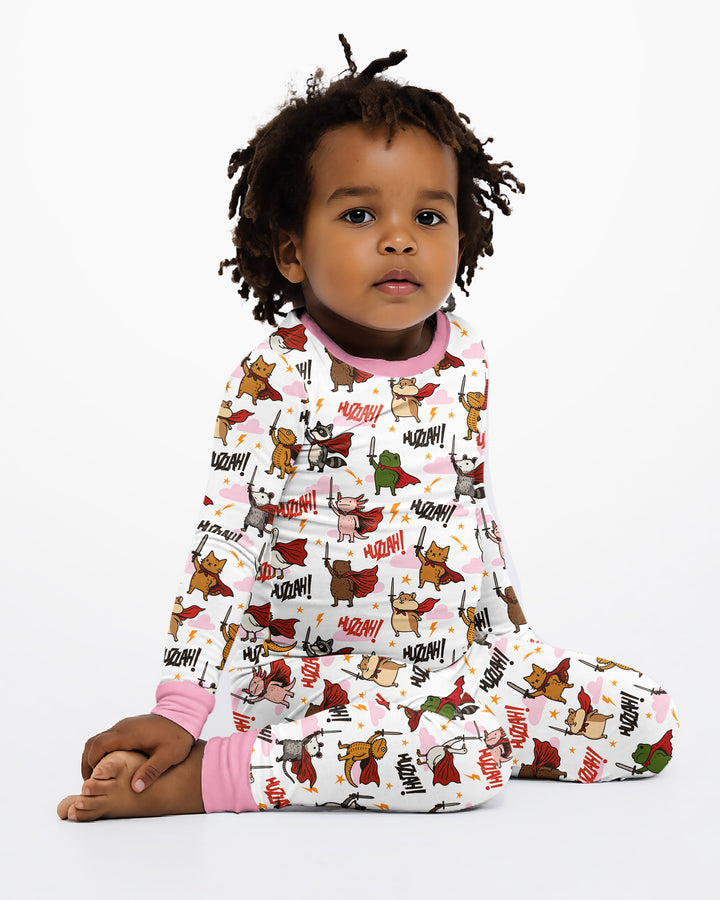 Huzzah! Huzzah! Bamboo Two Piece Long Sleeve Pajama Set