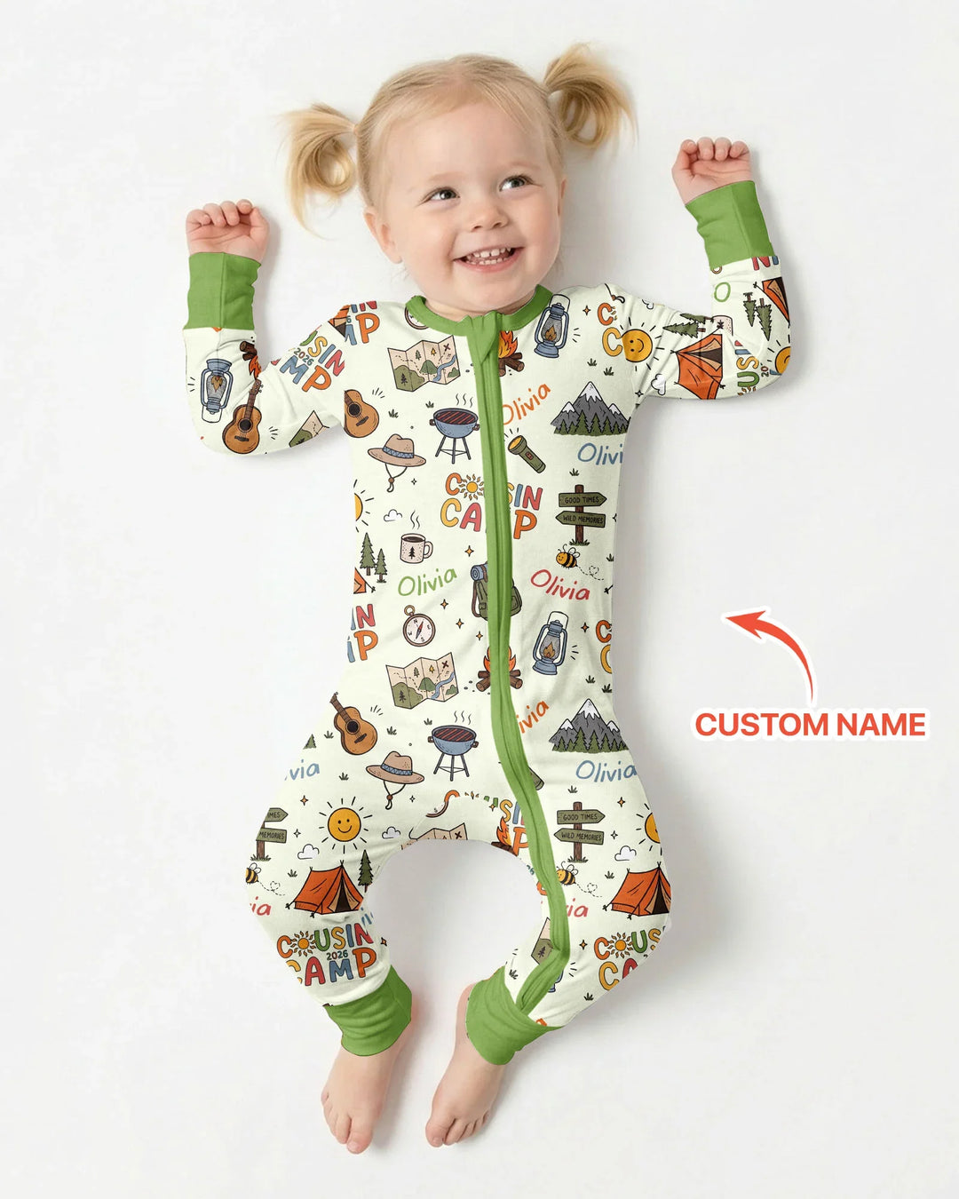 Custom Name Cousin Camp 2026Bamboo Convertible Zippy