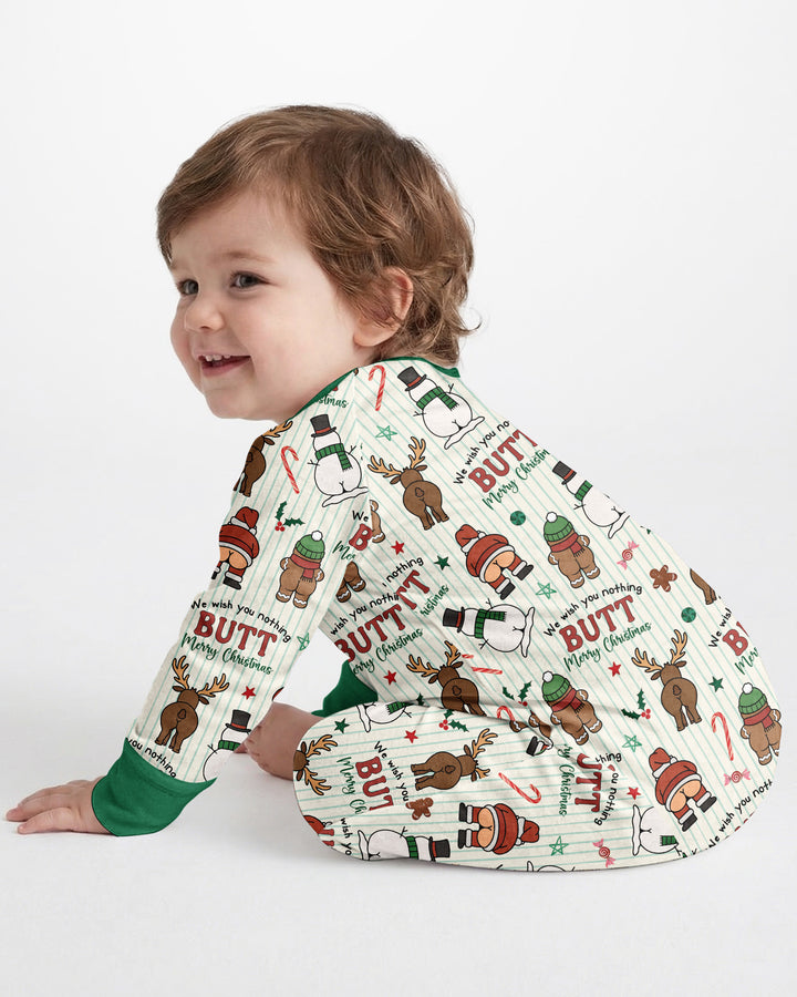 We Wish You Nothing Butt Merry  Bamboo Convertible Zippy