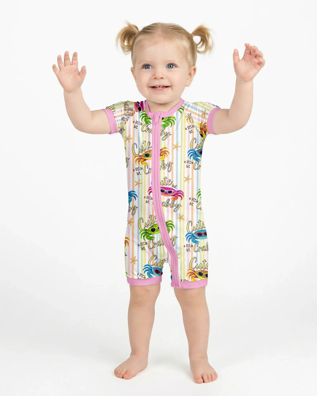 Cute But A Little Bit Crabby Bamboo Shorty Zippy