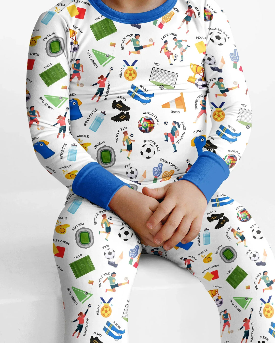 Soccer Fever All About The Game Bamboo Two Piece Long Sleeve Pajama Set