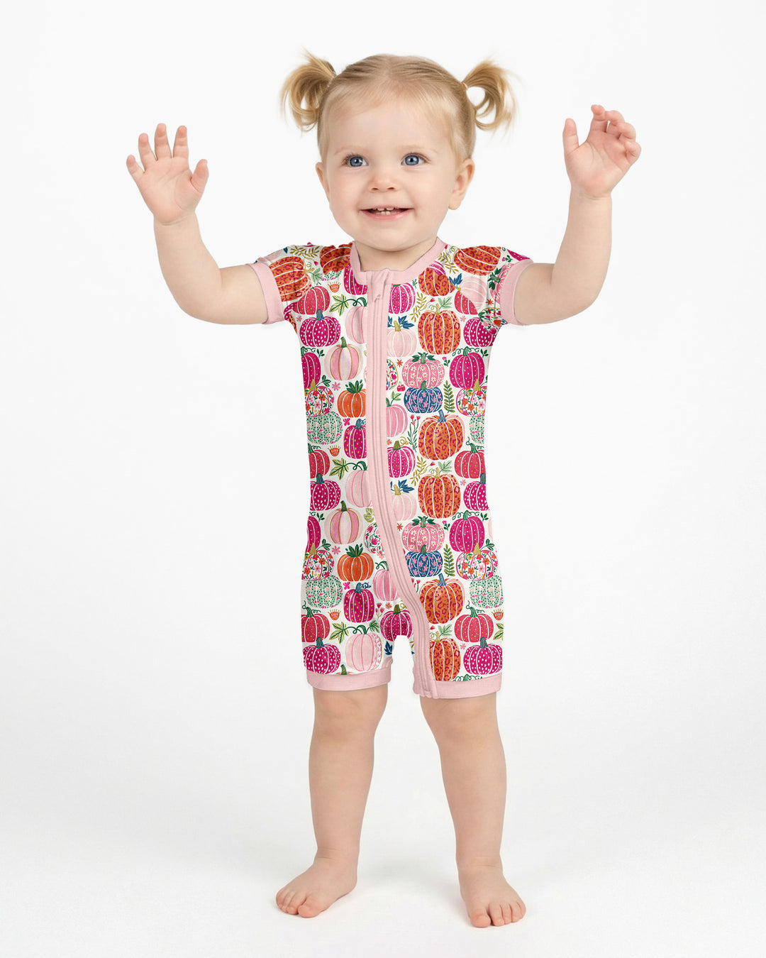 Pumpkin & Bloom Bamboo Shorty Zippy