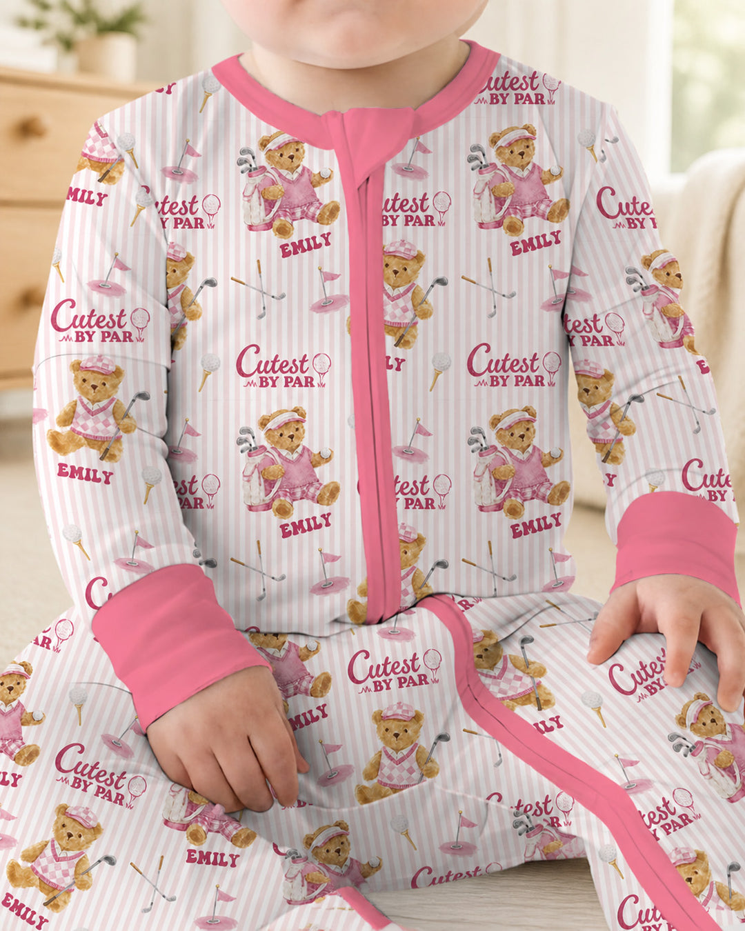 Cutest By Par Custom Name Bamboo Convertible Zippy