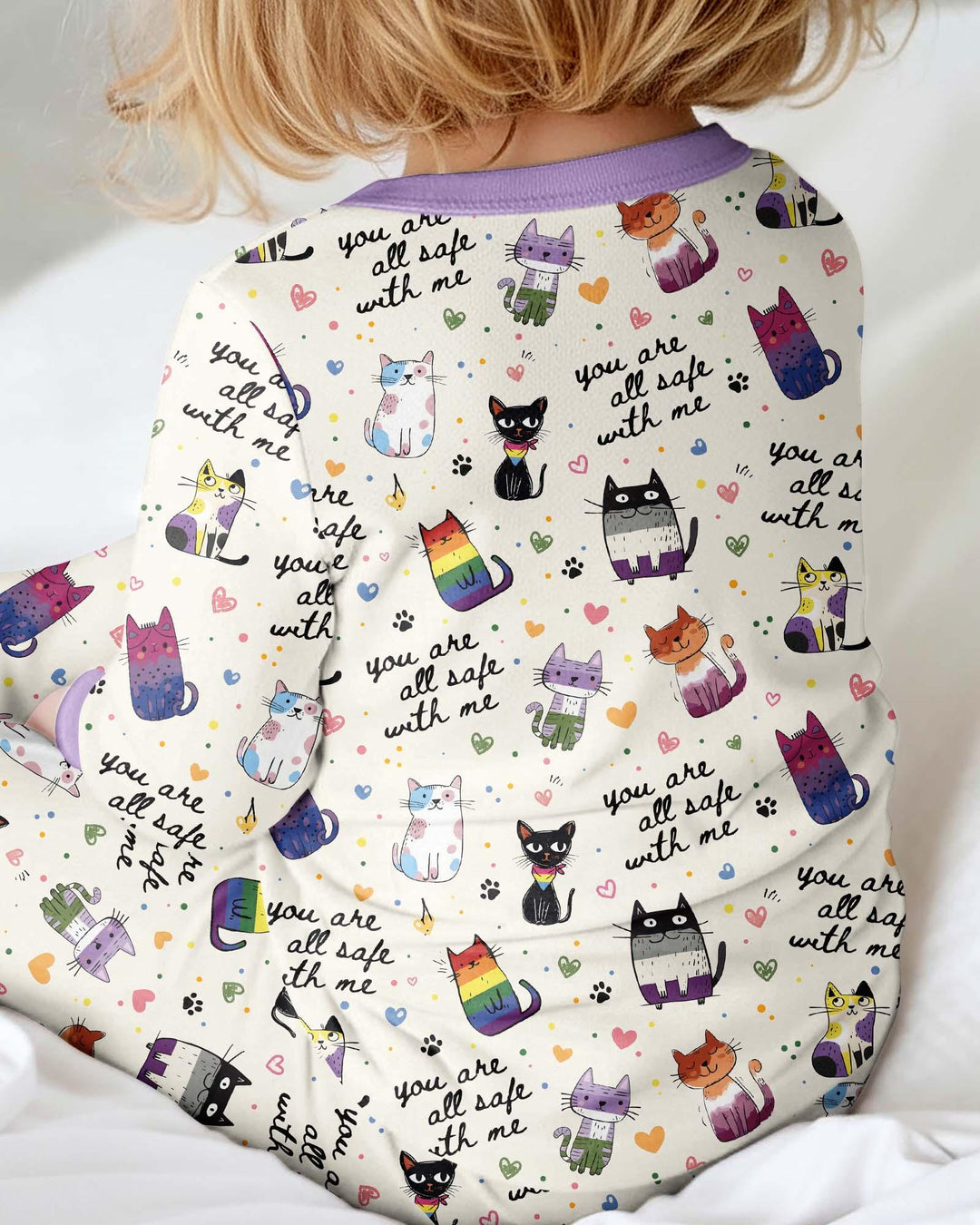 Loved & Safe Kitties Family Matching Bamboo Convertible Zippy