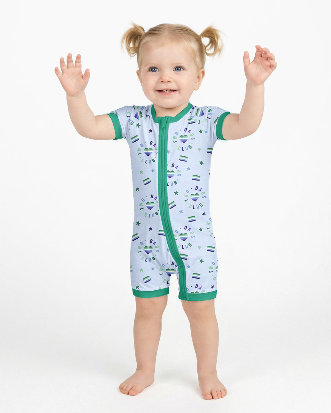 Love Makes Family Bamboo Shorty Zippy