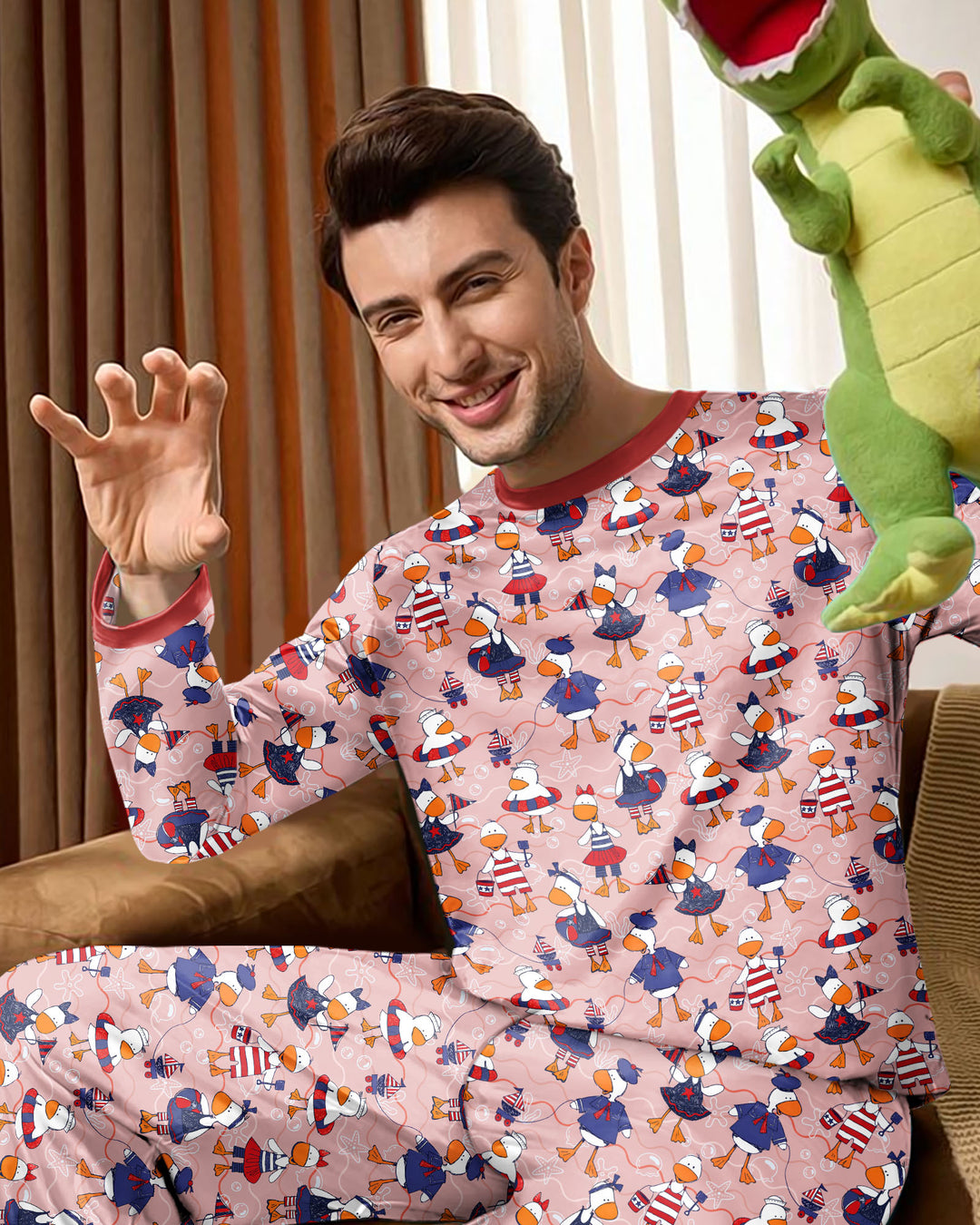 Freedom Floaties Family Matching Bamboo Men's Pajama Set