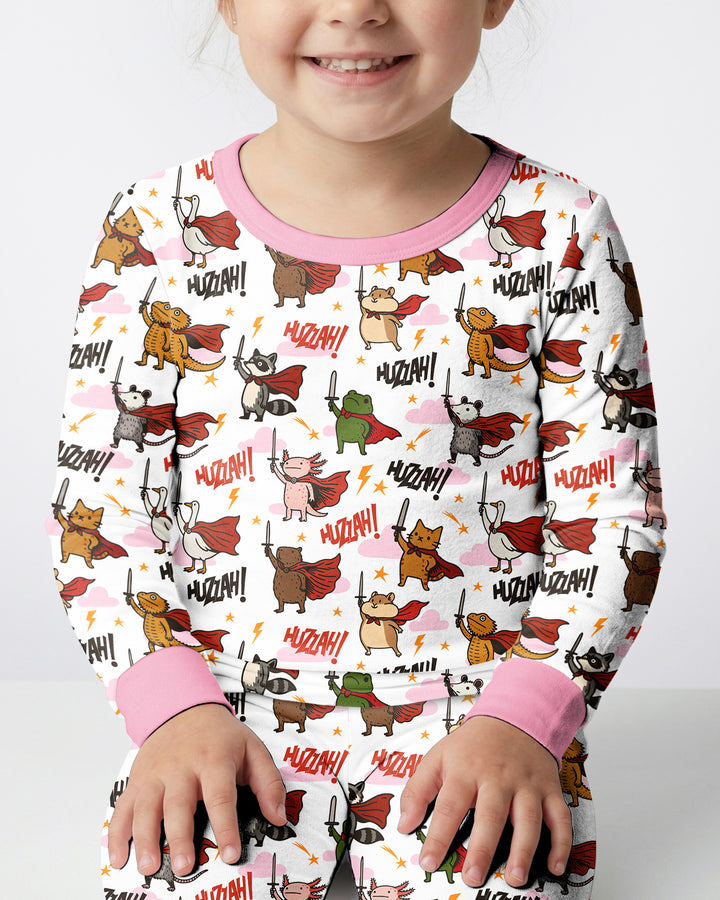 Huzzah! Huzzah! Bamboo Two Piece Long Sleeve Pajama Set