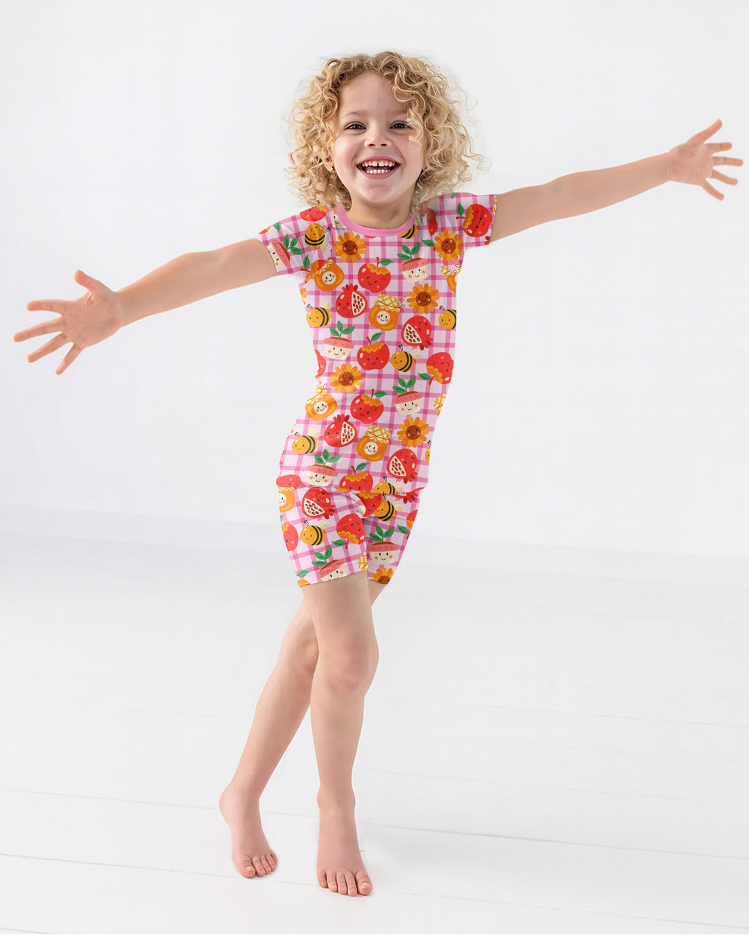 Sweet New Year Bamboo Two Piece Short Sleeve Shorts Pajama Set