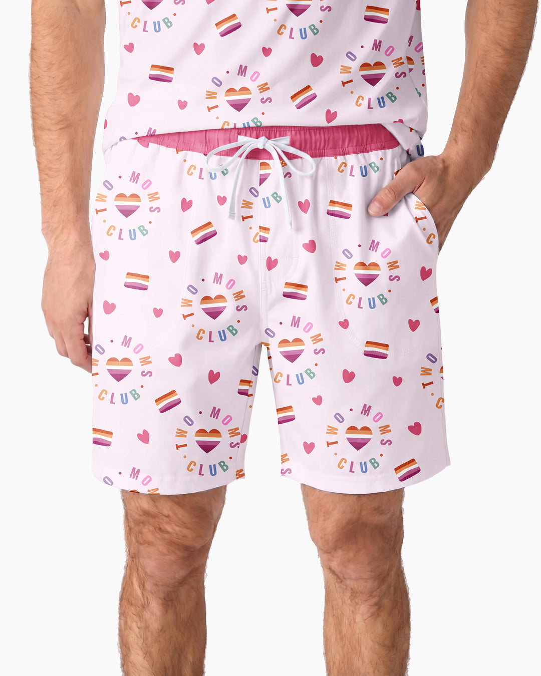 Love Makes Family Bamboo Men Short Sleeve Short Pajama Set