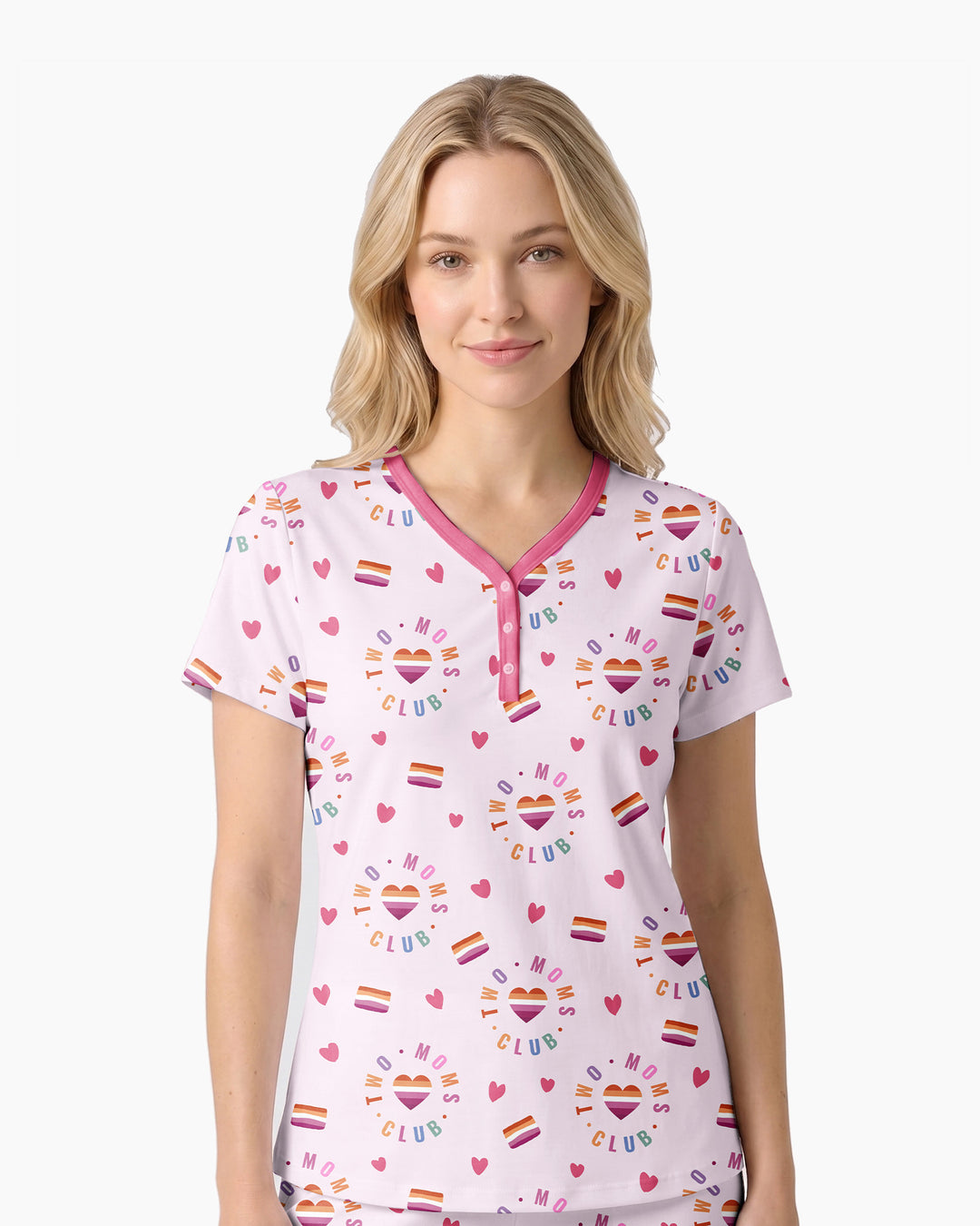 Love Makes Family Bamboo Women Short Sleeve Short Pajama Set