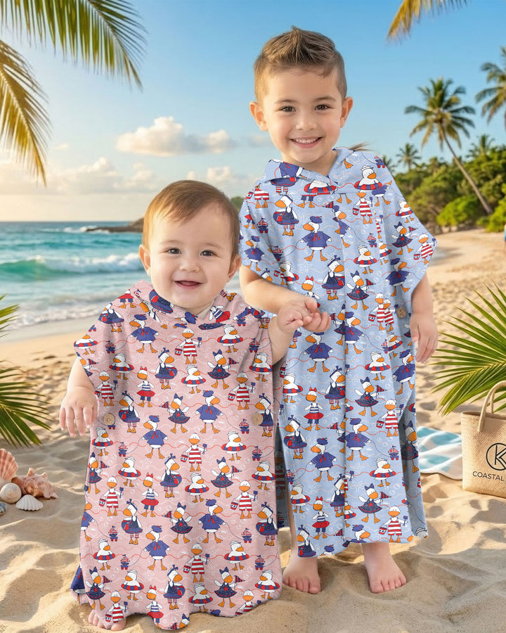 Freedom Floaties Family Matching Bamboo Swim Poncho