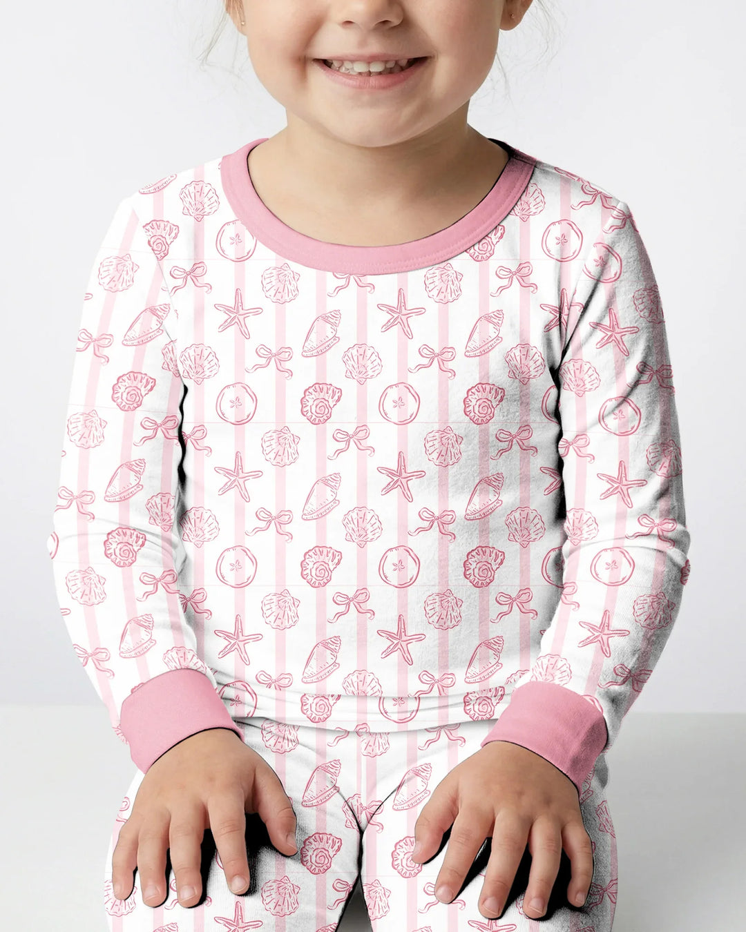 Coastal Keepsakes Family Matching Bamboo Two Piece Long Sleeve Pajama Set