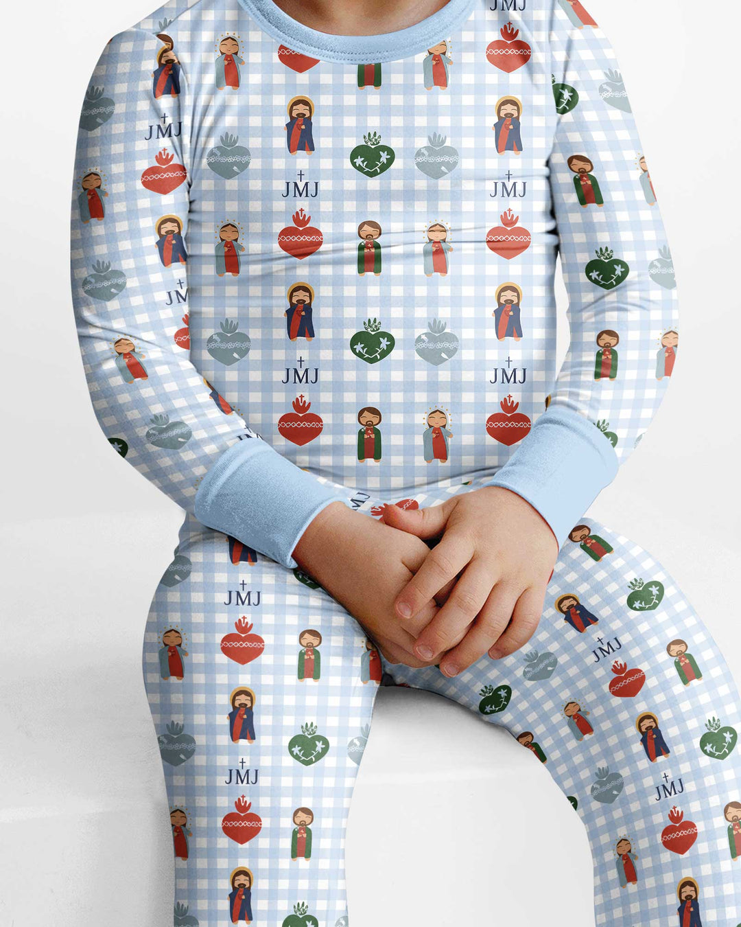 Template Bamboo Two Piece Long Sleeve Pyjamas Set