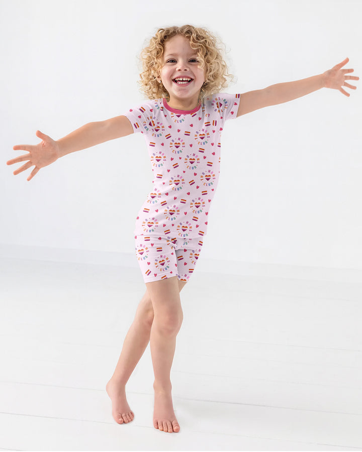 Love Makes Family Bamboo Two Piece Short Sleeve Shorts Pajama Set
