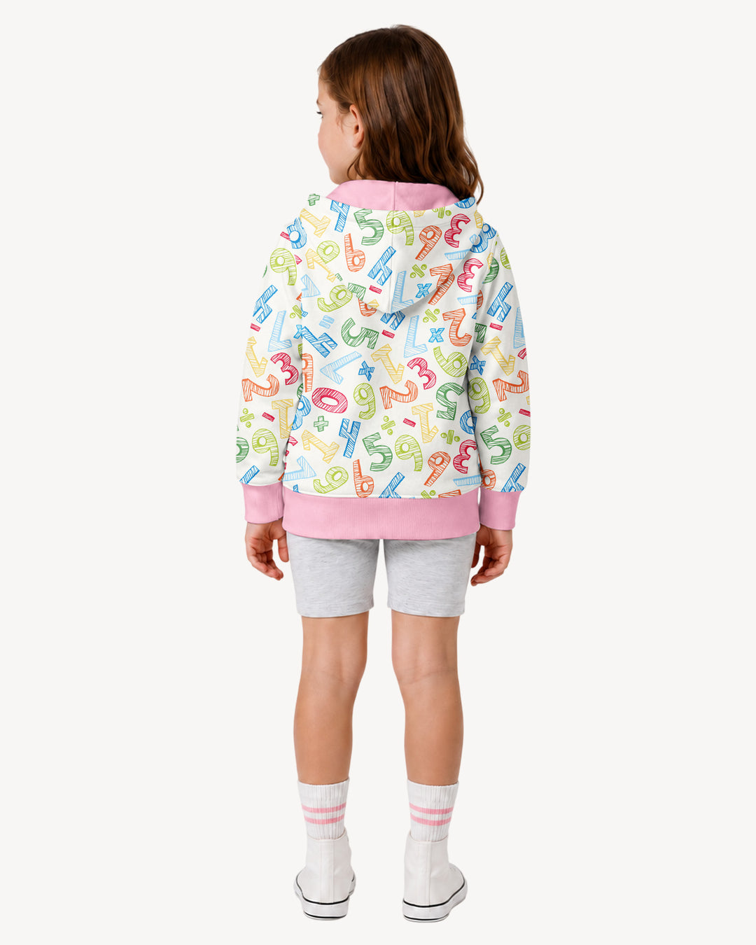 Math Doodles Bamboo Zip Hoodie