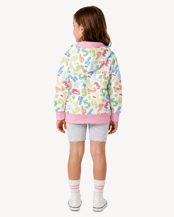 Math Doodles Bamboo Zip Hoodie