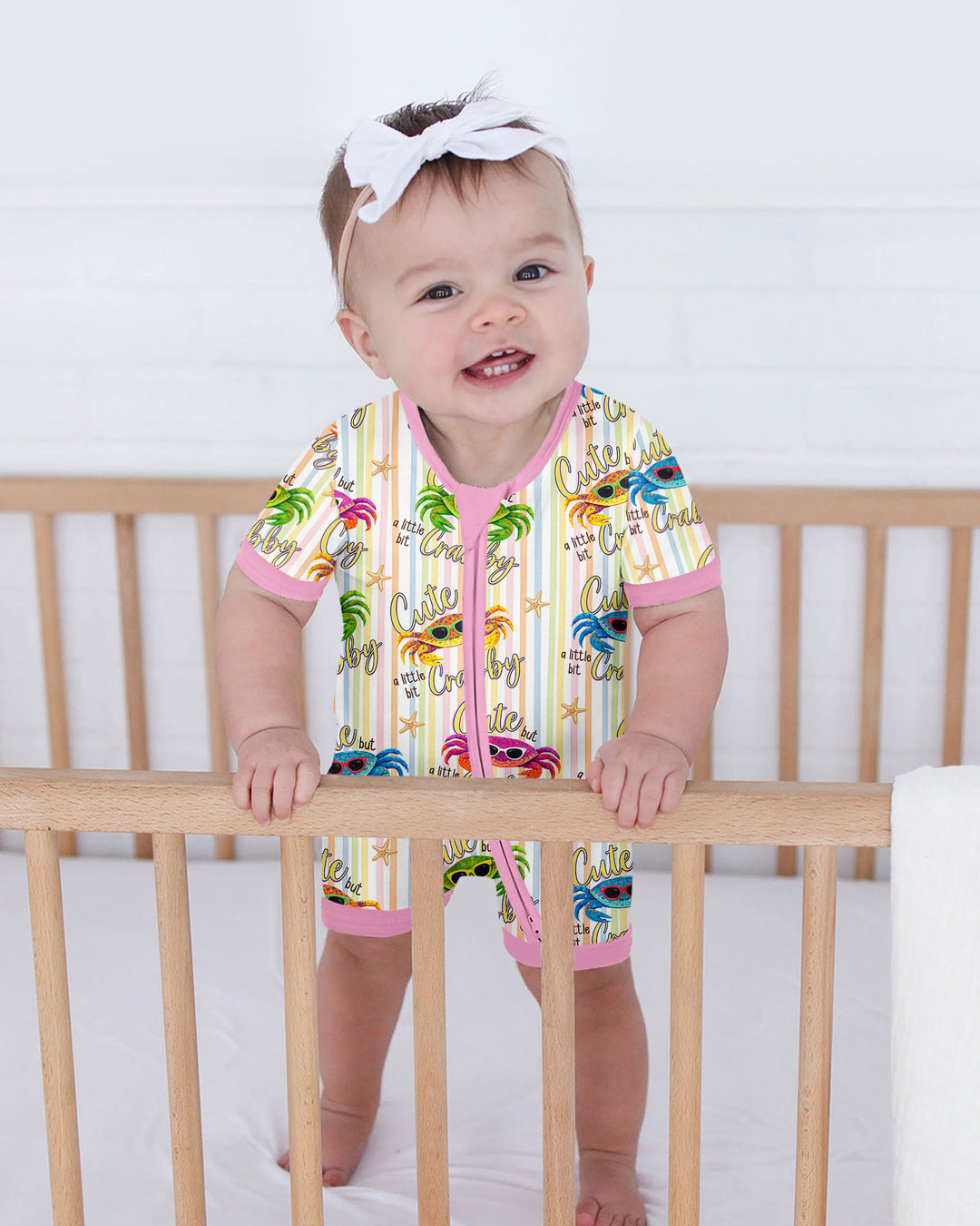Cute But A Little Bit Crabby Bamboo Shorty Zippy