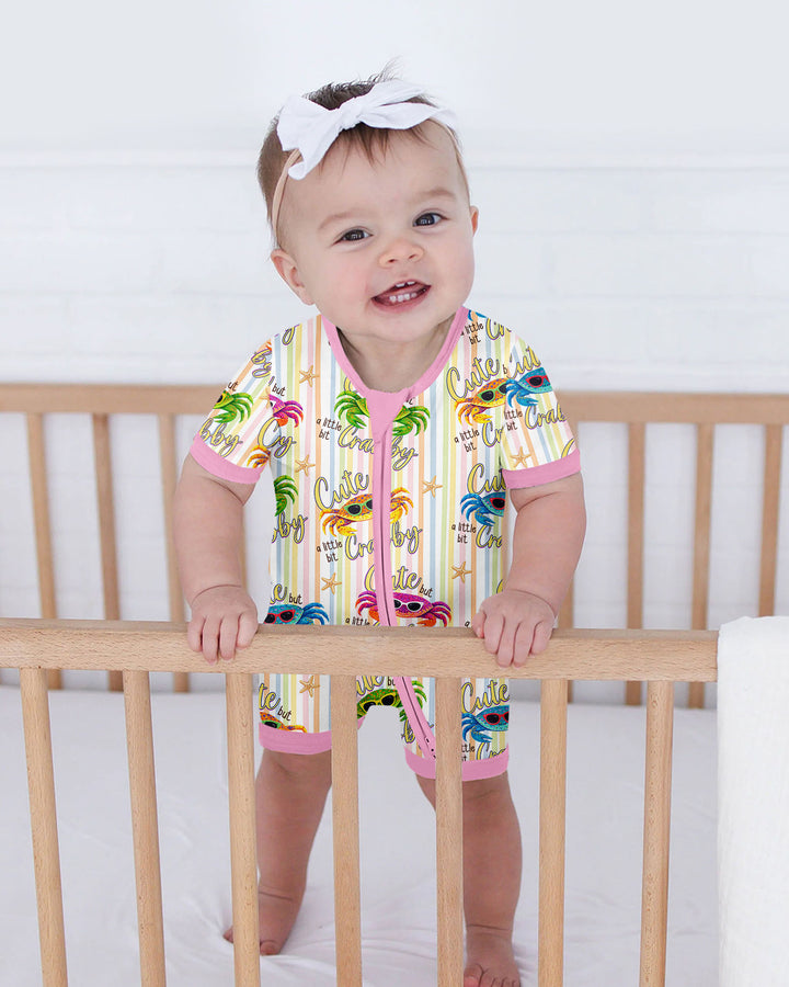 Cute But A Little Bit Crabby Bamboo Shorty Zippy