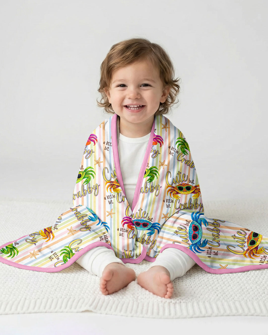 Cute But A Little Bit Crabby Bamboo Blanket