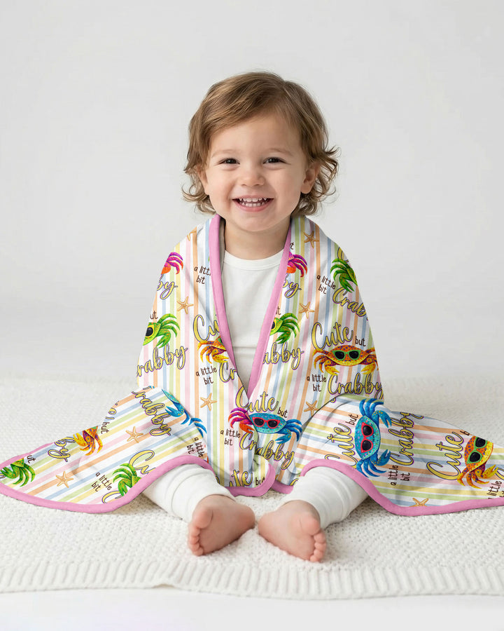 Cute But A Little Bit Crabby Bamboo Blanket