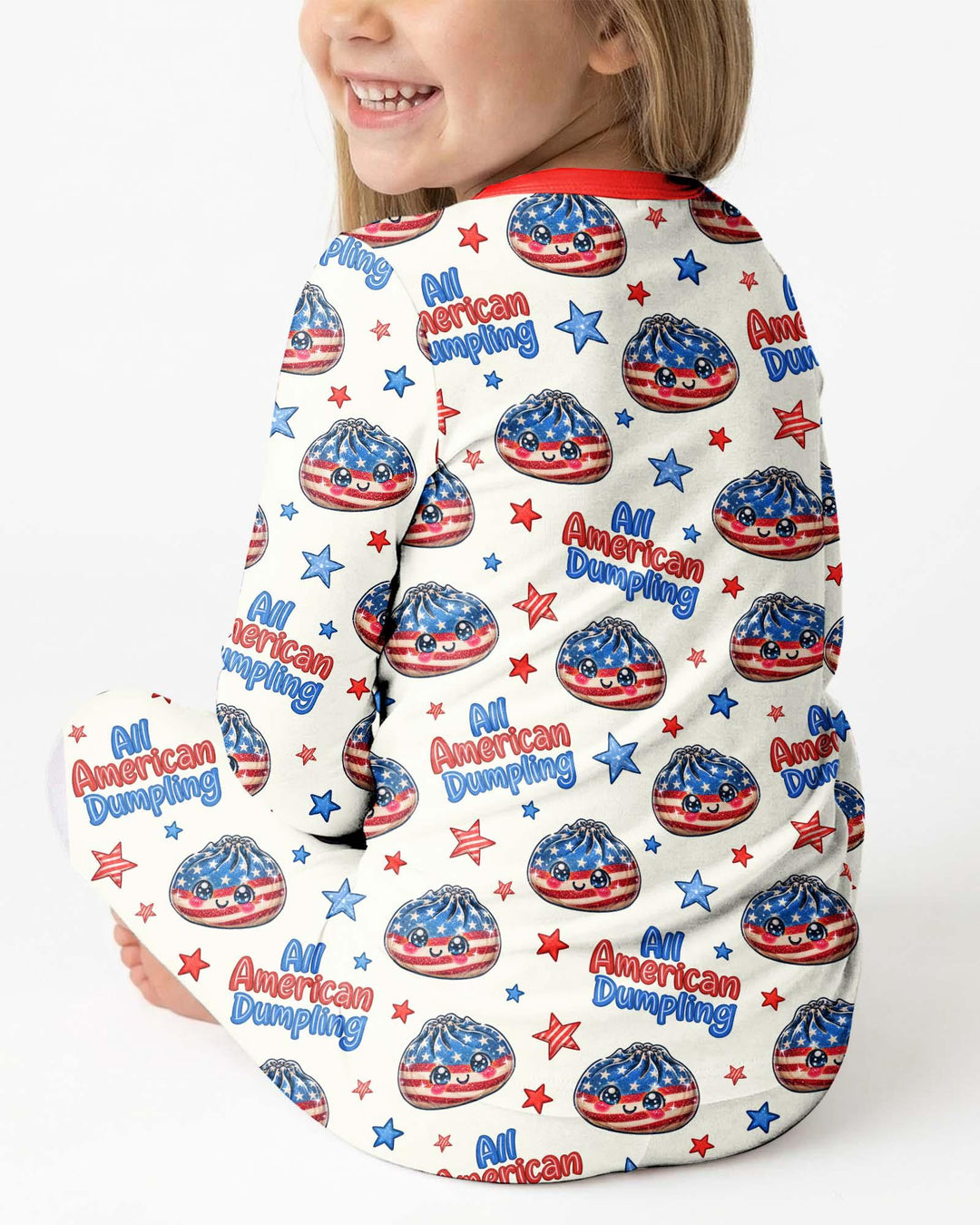 All American Dumpling Bamboo Two Piece Long Sleeve Pajama Set