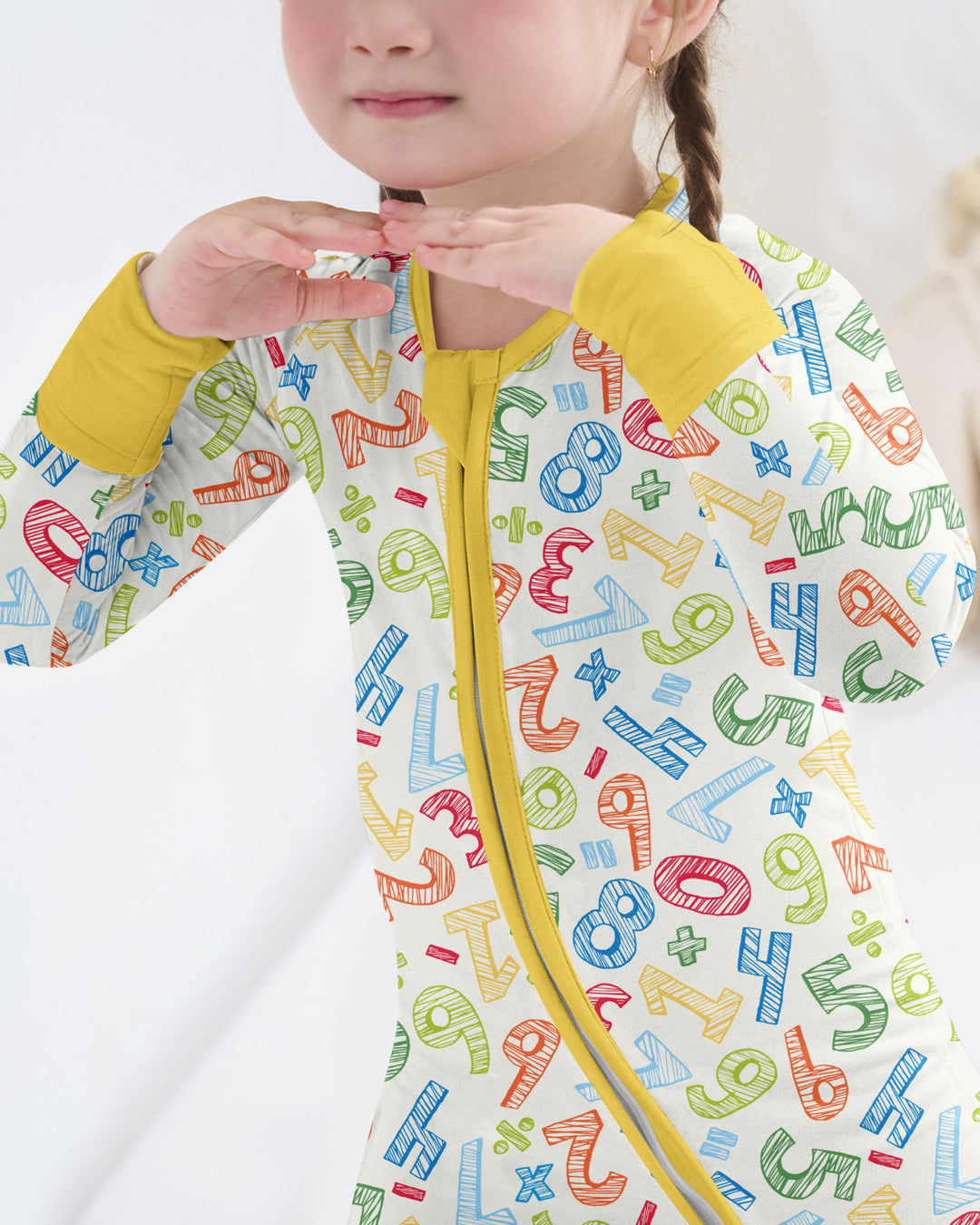 Math Doodles Bamboo Convertible Zippy