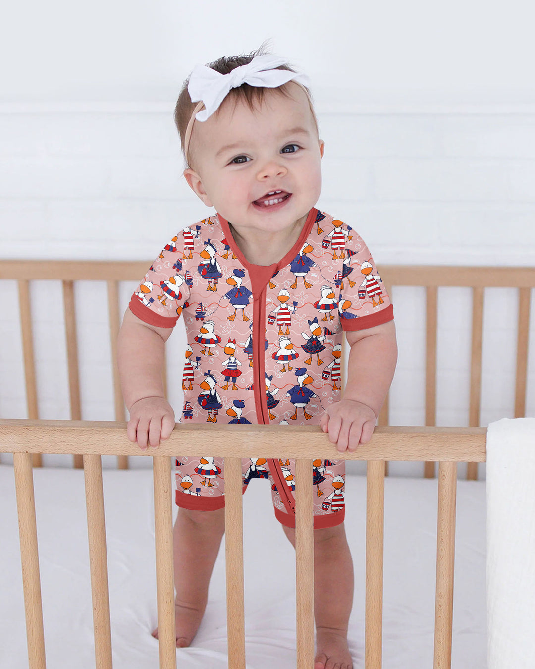 Freedom Floaties Family Matching Bamboo Shorty Zippy