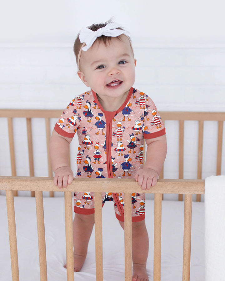 Freedom Floaties Family Matching Bamboo Shorty Zippy