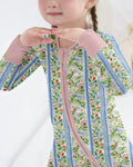 Pastel Floral Girl Bamboo Convertible Zippy