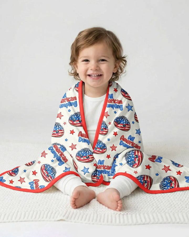 All American Dumpling Bamboo Blanket