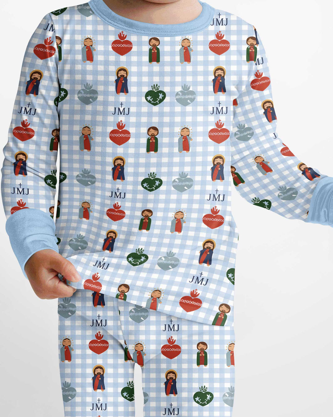Template Bamboo Two Piece Long Sleeve Pyjamas Set