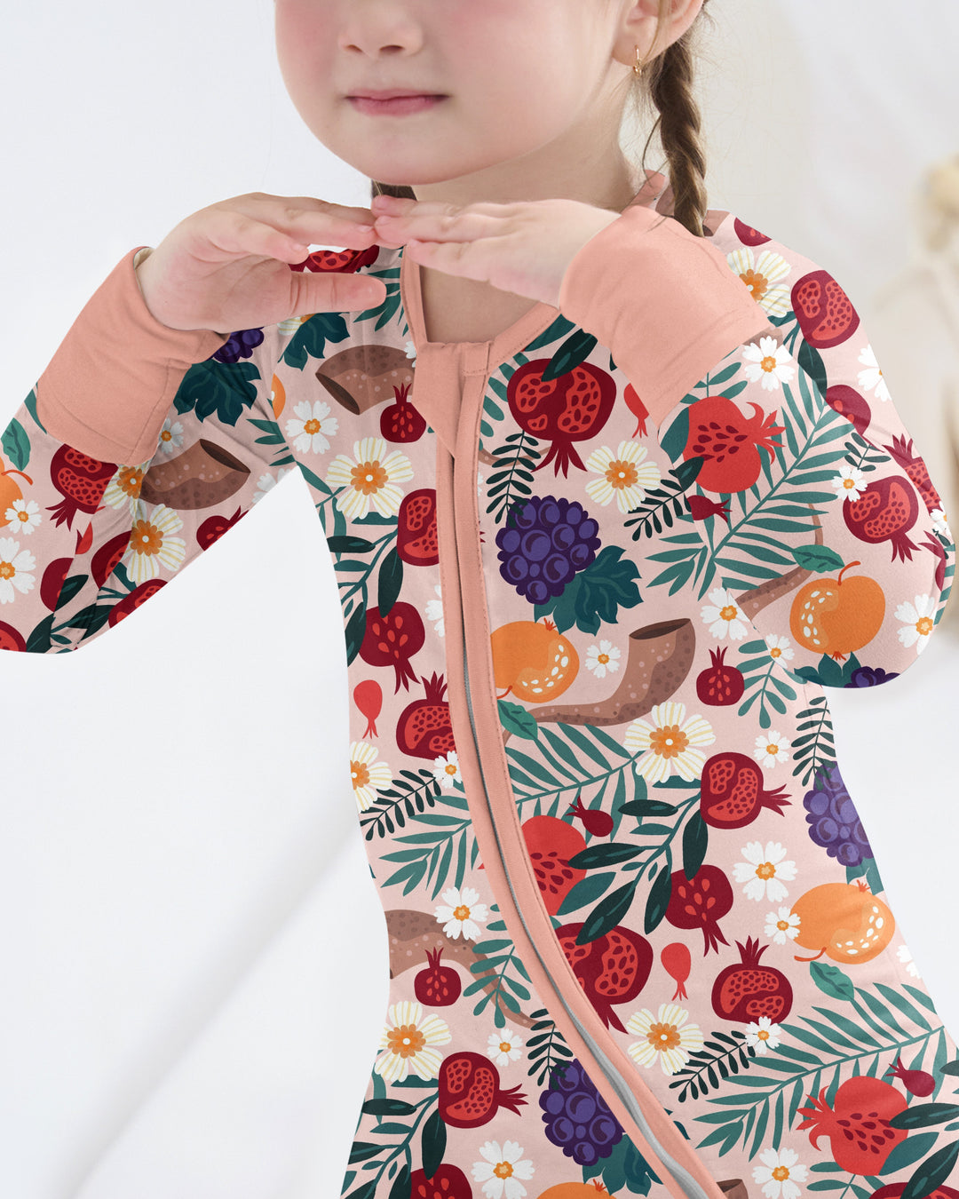 Pomegranate Blessings Night Family Matching Bamboo Convertible Zippy